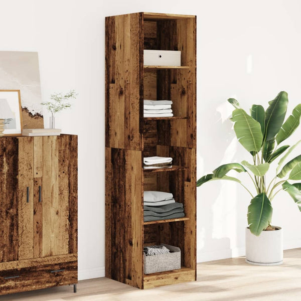 Kleiderschrank Altholz-Optik 50x50x200 cm