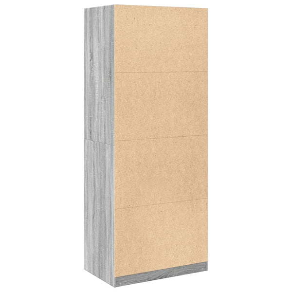 Kleiderschrank Grau Sonoma 80x50x200 cm