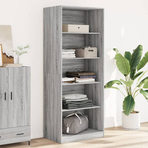 Kleiderschrank Grau Sonoma 80x50x200 cm
