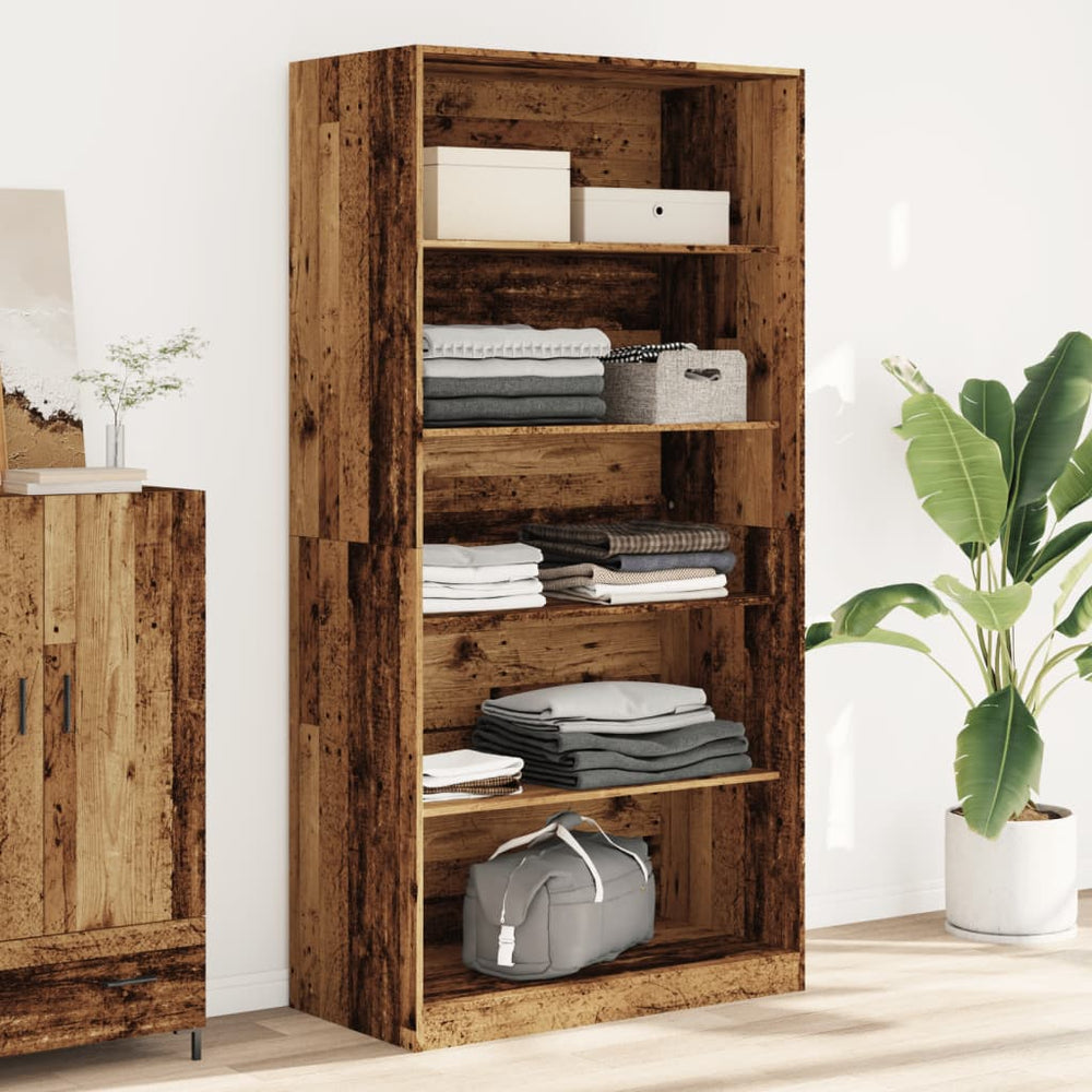 Kleiderschrank Altholz-Optik 100x50x200cm