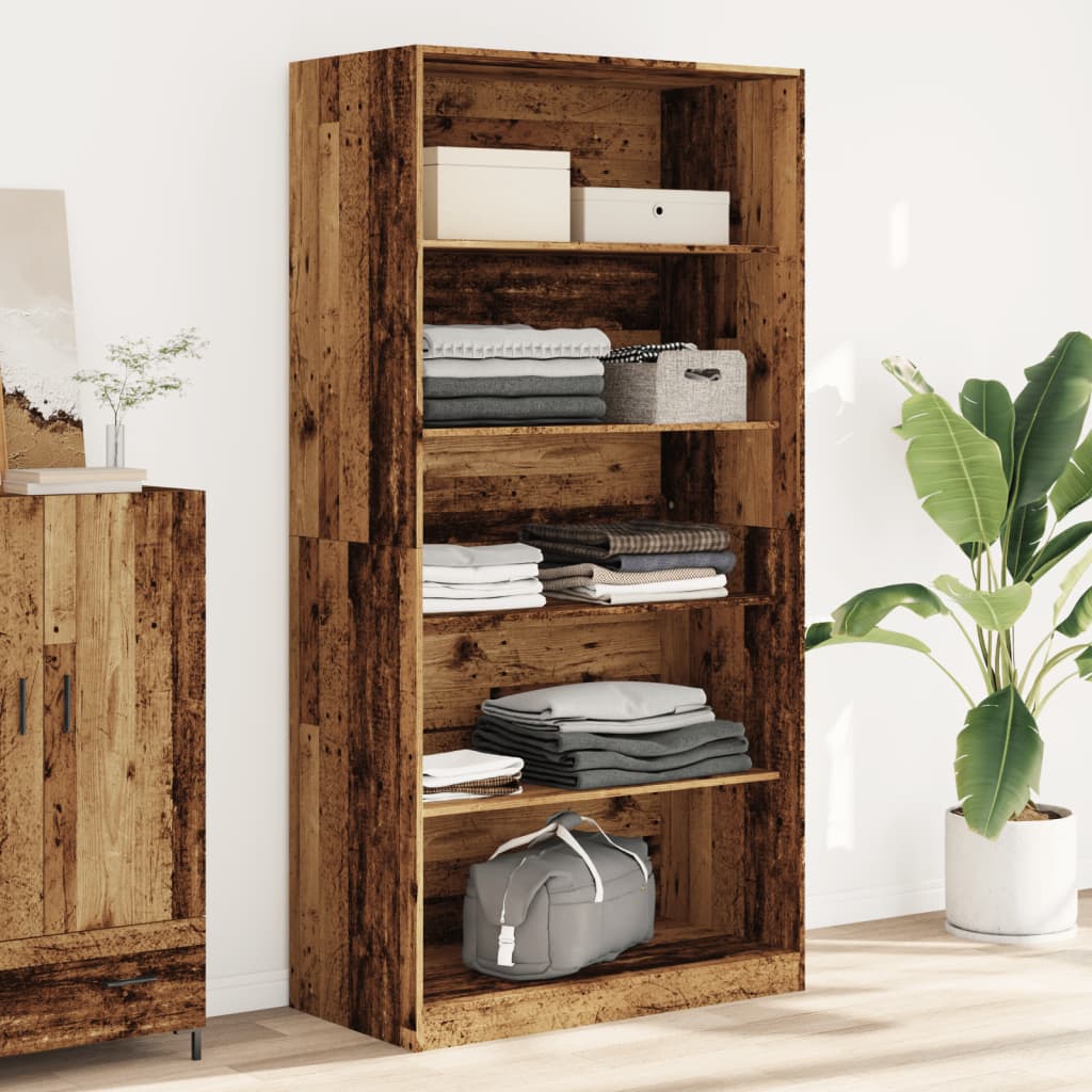 Kleiderschrank Altholz-Optik 100x50x200cm