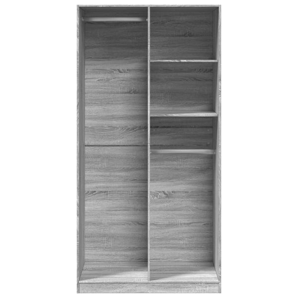 Kleiderschrank Grau Sonoma 100x50x200 cm