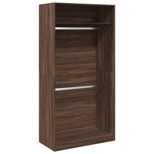 Kleiderschrank Braun Eiche-Optik 100x200 cm