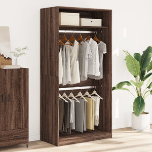 Kleiderschrank Braun Eiche-Optik 100x200 cm