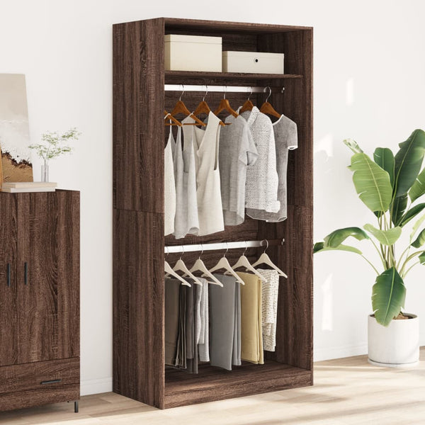 Kleiderschrank Braun Eiche-Optik 100x200 cm