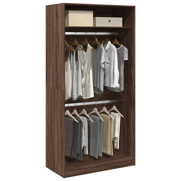 Kleiderschrank Braun Eiche-Optik 100x200 cm