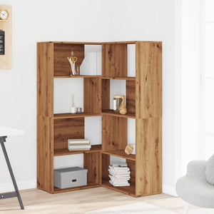 Eck Bücherregal Artisan Eiche 4-Etagen