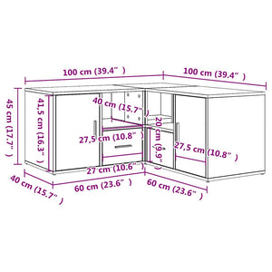Eckregal Sonoma-Eiche 160 cm