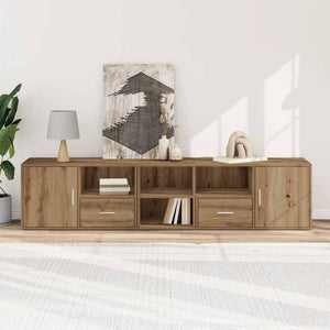Eckregal Artisan-Eiche 200x40x45 cm