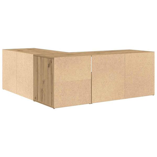Eckregal Artisan-Eiche 200x40x45 cm