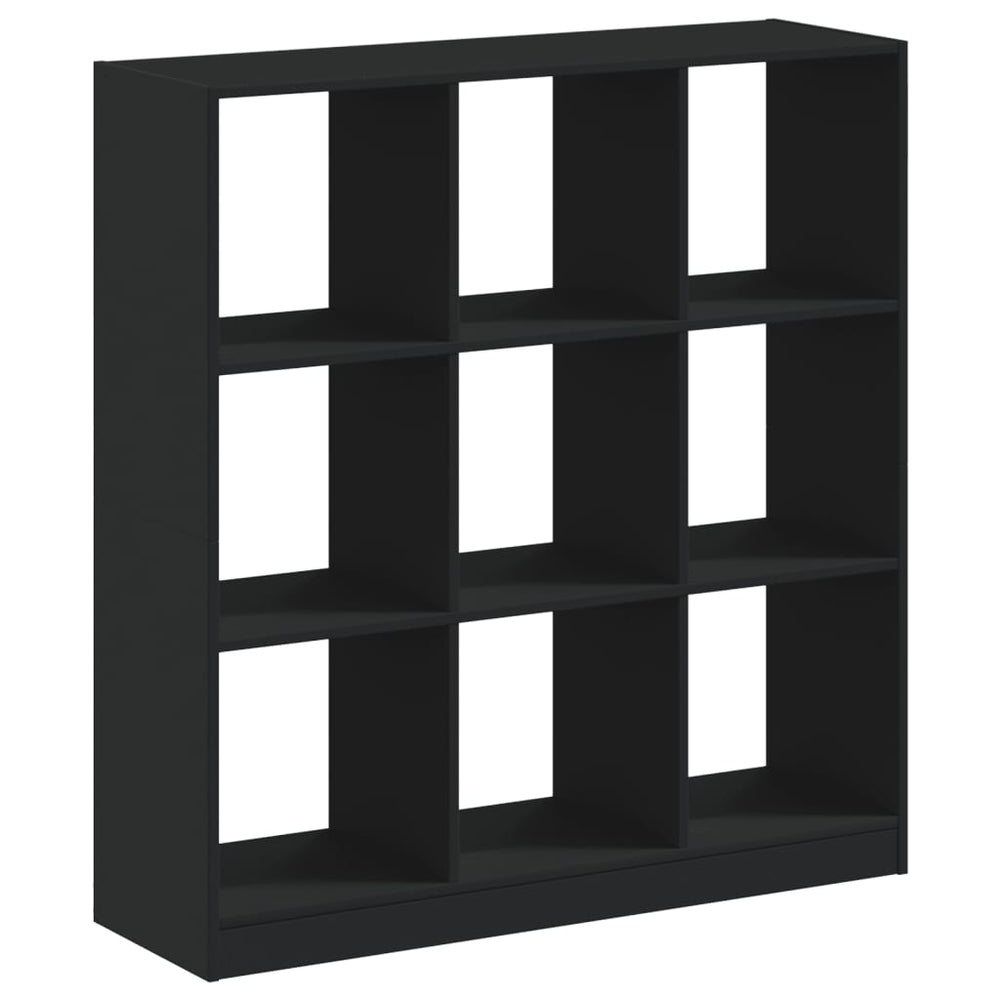 Schwarzes Bücherregal 102x32x108 cm