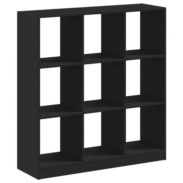 Schwarzes Bücherregal 102x32x108 cm