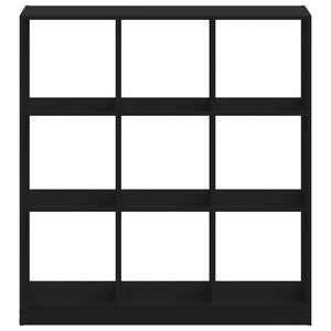 Schwarzes Bücherregal 102x32x108 cm