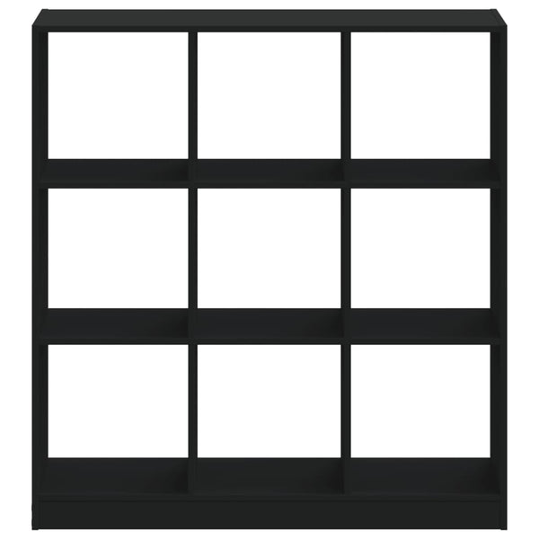 Schwarzes Bücherregal 102x32x108 cm