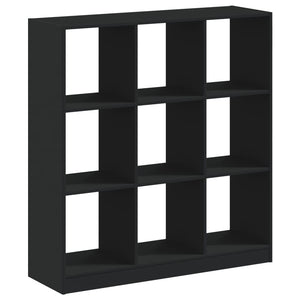 Schwarzes Bücherregal 102x32x108 cm