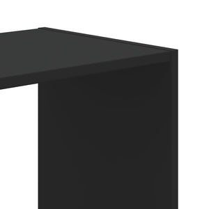 Schwarzes Bücherregal 102x32x108 cm