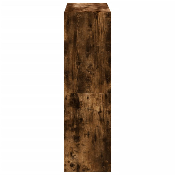 vidaXL Bibliothèque chêne fumé 102x32x108 cm bois d'ingénierie