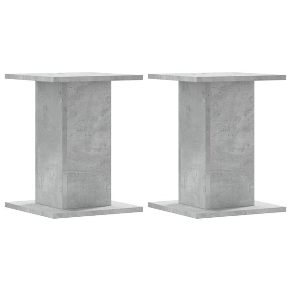 Pflanzenständer 2er Set Betongrau 30x30x40 cm