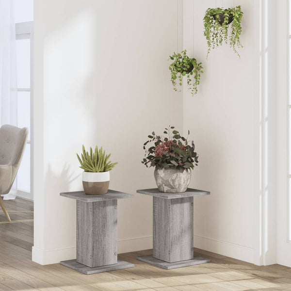 Pflanzenständer 2er Set Grau Sonoma 30x40 cm