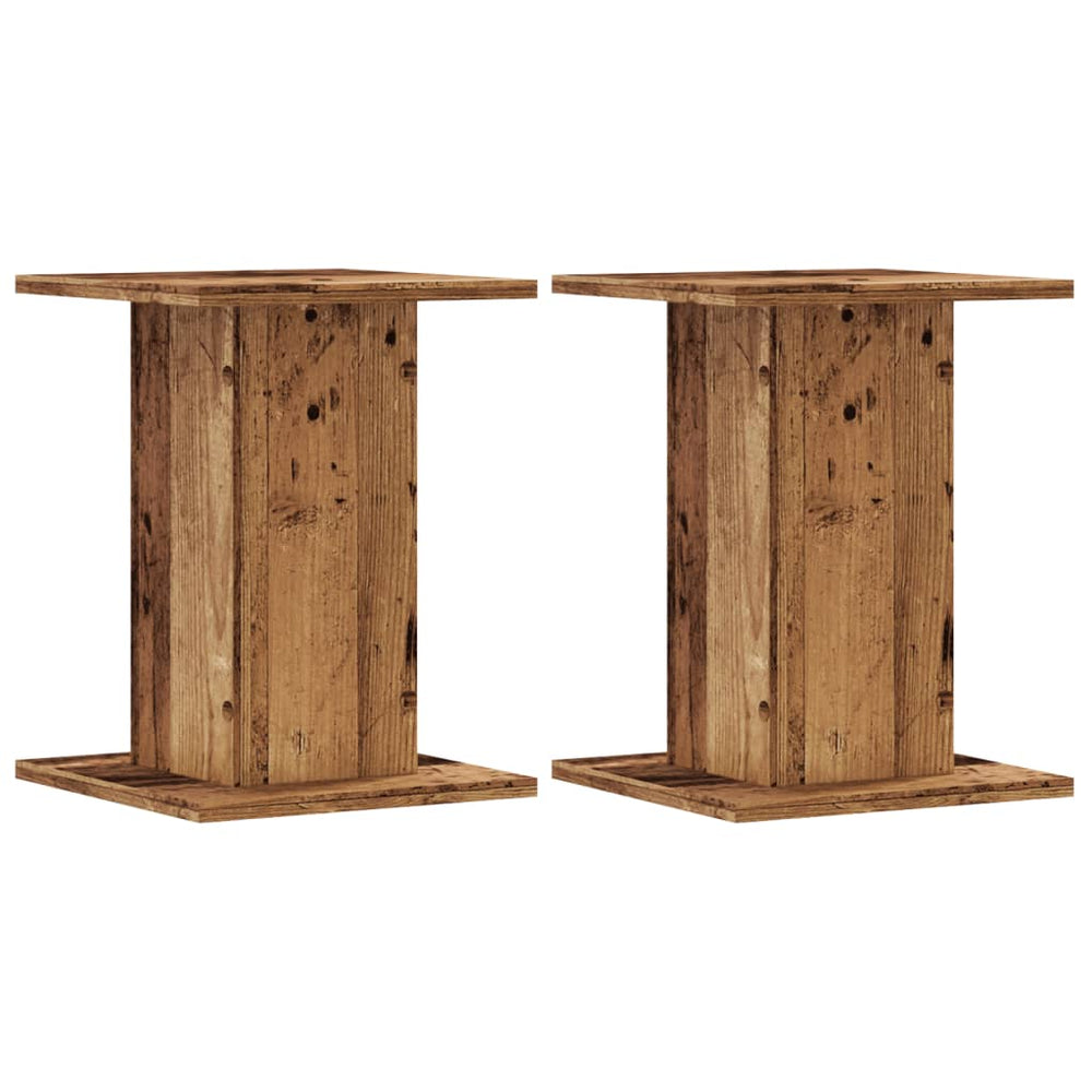 Pflanzenständer 2er Set Altholz-Optik 30x40 cm