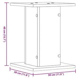 Pflanzenständer 2er Set Altholz-Optik 30x40 cm