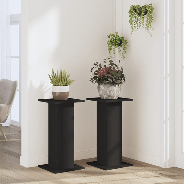 Pflanzenständer Set, Schwarz, 30x60cm