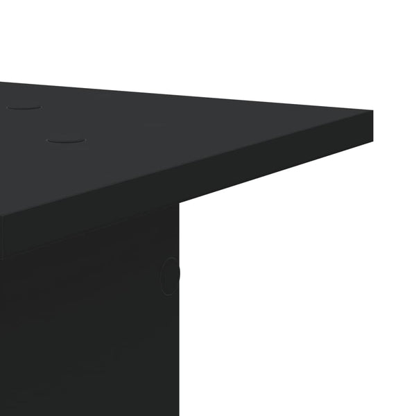 Schwarze Pflanzenständer, 2er Set, 80cm Hoch