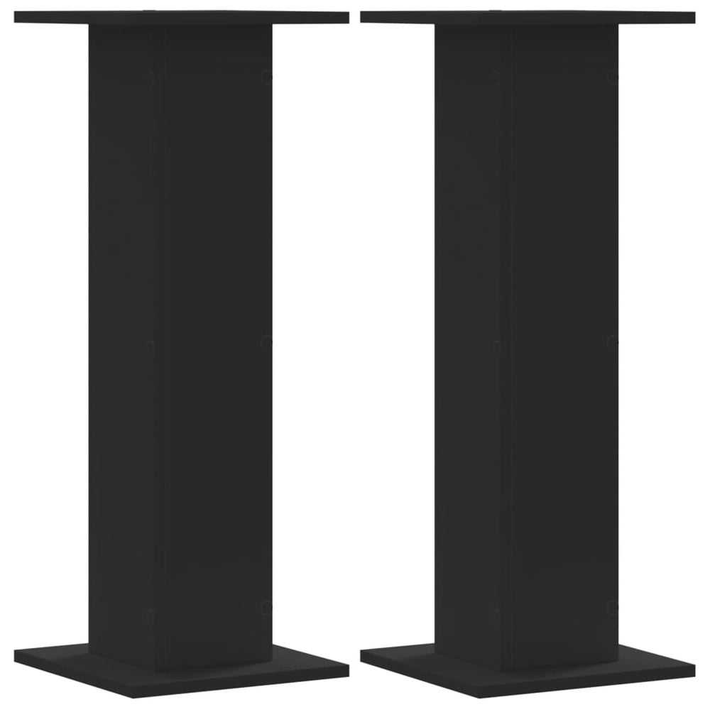 Schwarze Pflanzenständer, 2er Set, 80cm Hoch
