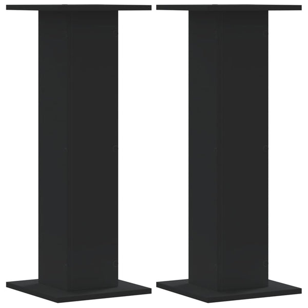 Schwarze Pflanzenständer, 2er Set, 80cm Hoch