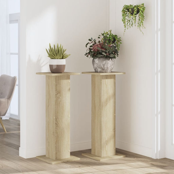 Pflanzenständer 2er Set Sonoma Eiche 80cm