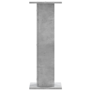 vidaXL Supports pour plantes 2 pcs Gris béton 30x30x80 cm Bois d'ingénierie