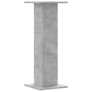 vidaXL Supports pour plantes 2 pcs Gris béton 30x30x80 cm Bois d'ingénierie