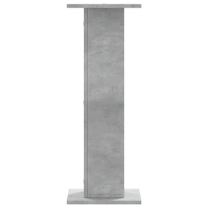 vidaXL Supports pour plantes 2 pcs Gris béton 30x30x80 cm Bois d'ingénierie