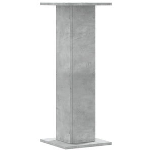 vidaXL Supports pour plantes 2 pcs Gris béton 30x30x80 cm Bois d'ingénierie