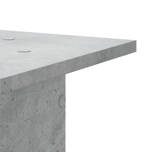 vidaXL Supports pour plantes 2 pcs Gris béton 30x30x80 cm Bois d'ingénierie