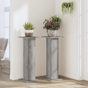 Pflanzenständer 2er Set Grau Sonoma 80cm