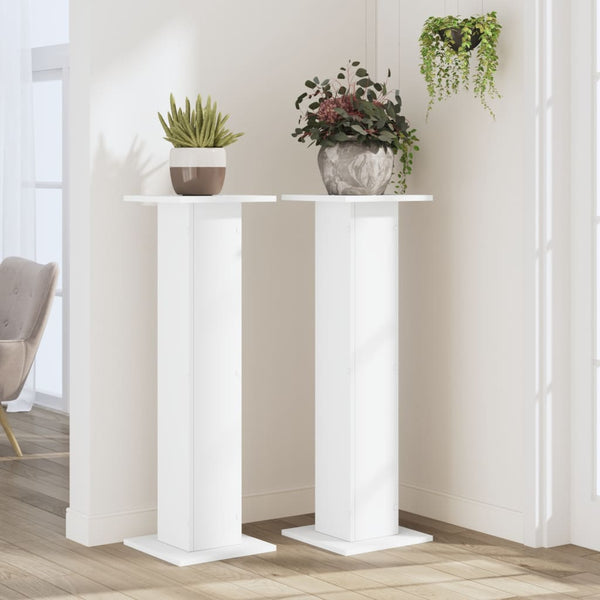 Pflanzenständer 2er Set Weiß 95cm Hoch