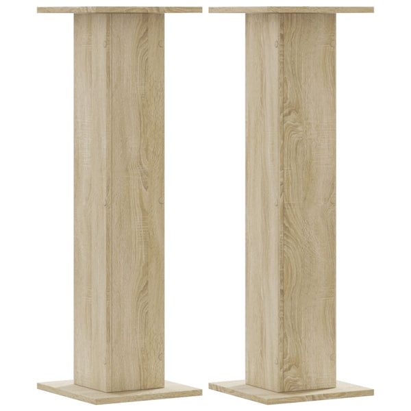 2er Set Pflanzenständer Sonoma Eiche 95cm