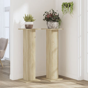 2er Set Pflanzenständer Sonoma Eiche 95cm