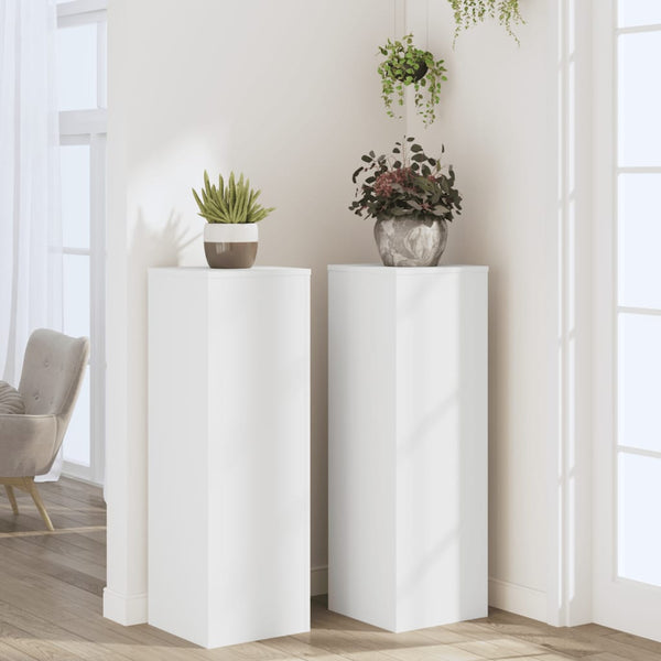 Pflanzenständer 2er Set Weiß 100cm