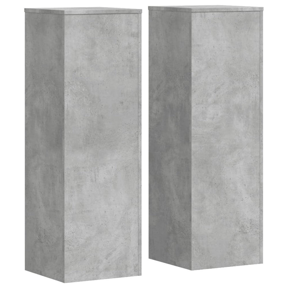 Betongraue Pflanzenständer, 2er-Set