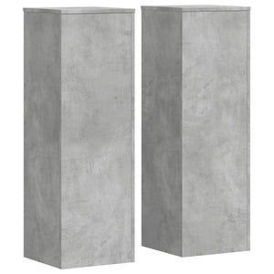 Betongraue Pflanzenständer, 2er-Set