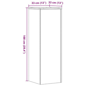 Betongraue Pflanzenständer, 2er-Set
