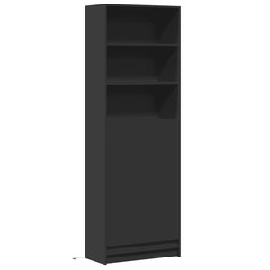 Highboard mit LED Schwarz 69x32,5x200 cm