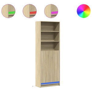 Highboard Sonoma Eiche mit LED 69x200 cm
