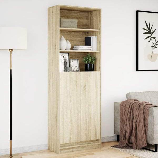 Highboard Sonoma Eiche mit LED 69x200 cm