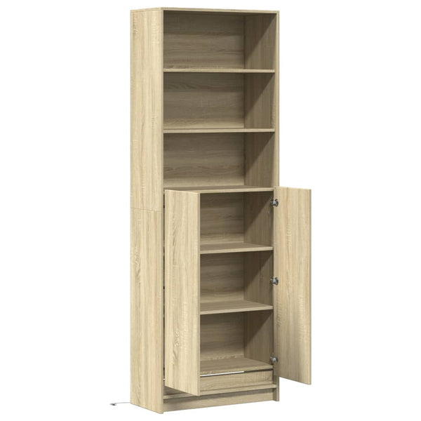 Highboard Sonoma Eiche mit LED 69x200 cm