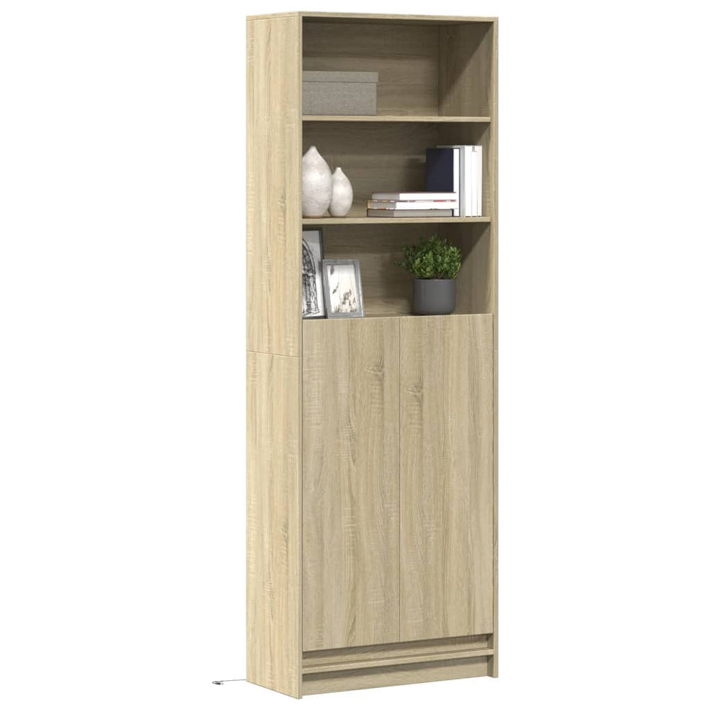 Highboard Sonoma Eiche mit LED 69x200 cm