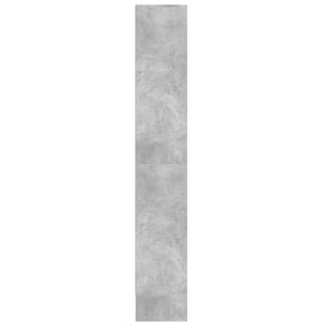 Highboard Grau mit LED 69x32,5x200 cm