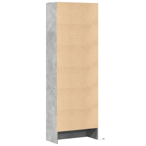 Highboard Grau mit LED 69x32,5x200 cm